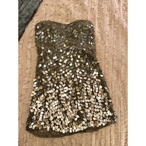 Strapless Sherri Hill Prom Dress